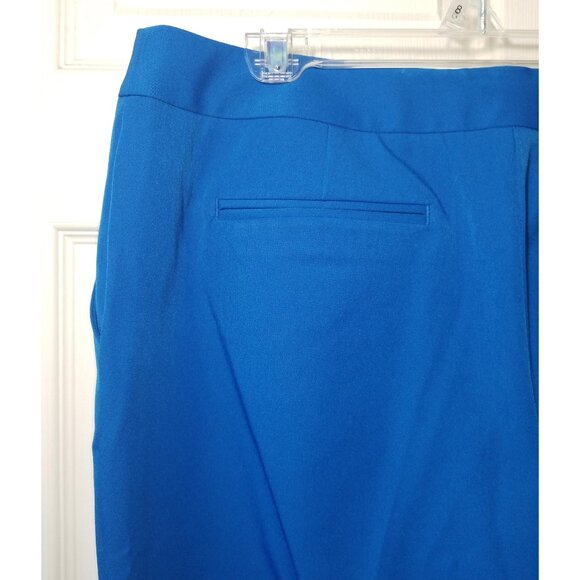 Worthington ankle Leg Dress Pants Women's Blue Stretch size 12S - Picture 7 of 7